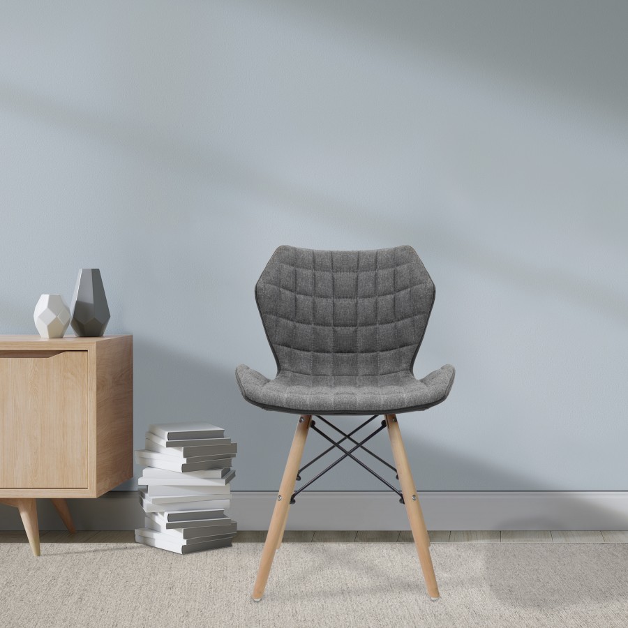 Amelia Stylish Lightweight Fabric Chair